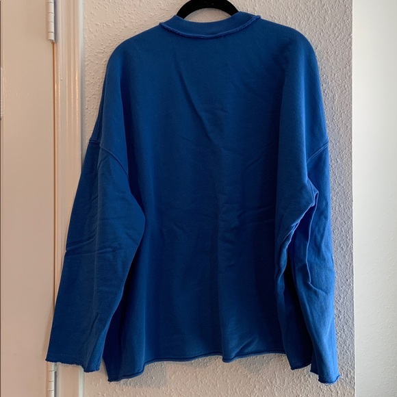Zara Blue Knit Top men’s M - Picture 3 of 10